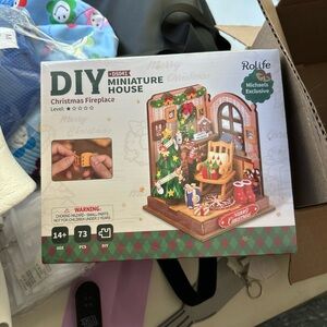 DIY Miniature Christmas Fireplace Kit